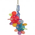 Double Paddleball Acrylic Parrot Toy